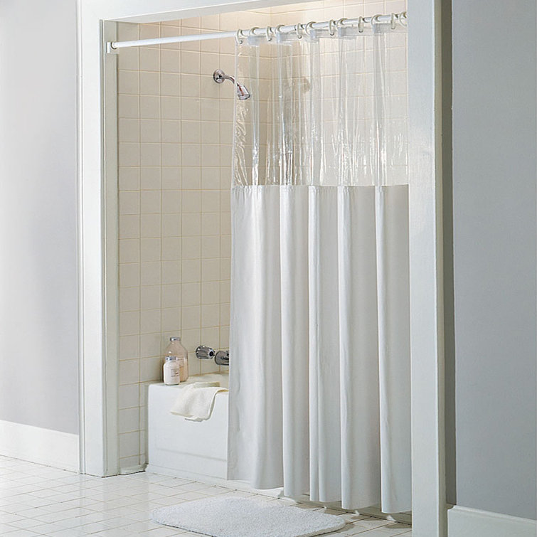 Symple Stuff See Through Bath Vinyl Single Shower Curtain & Reviews